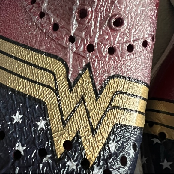 Biion Wonder Woman Wingtip Stars Stripes Slip-On Oxford Golf Shoes Sz 7 - Picture 6 of 13